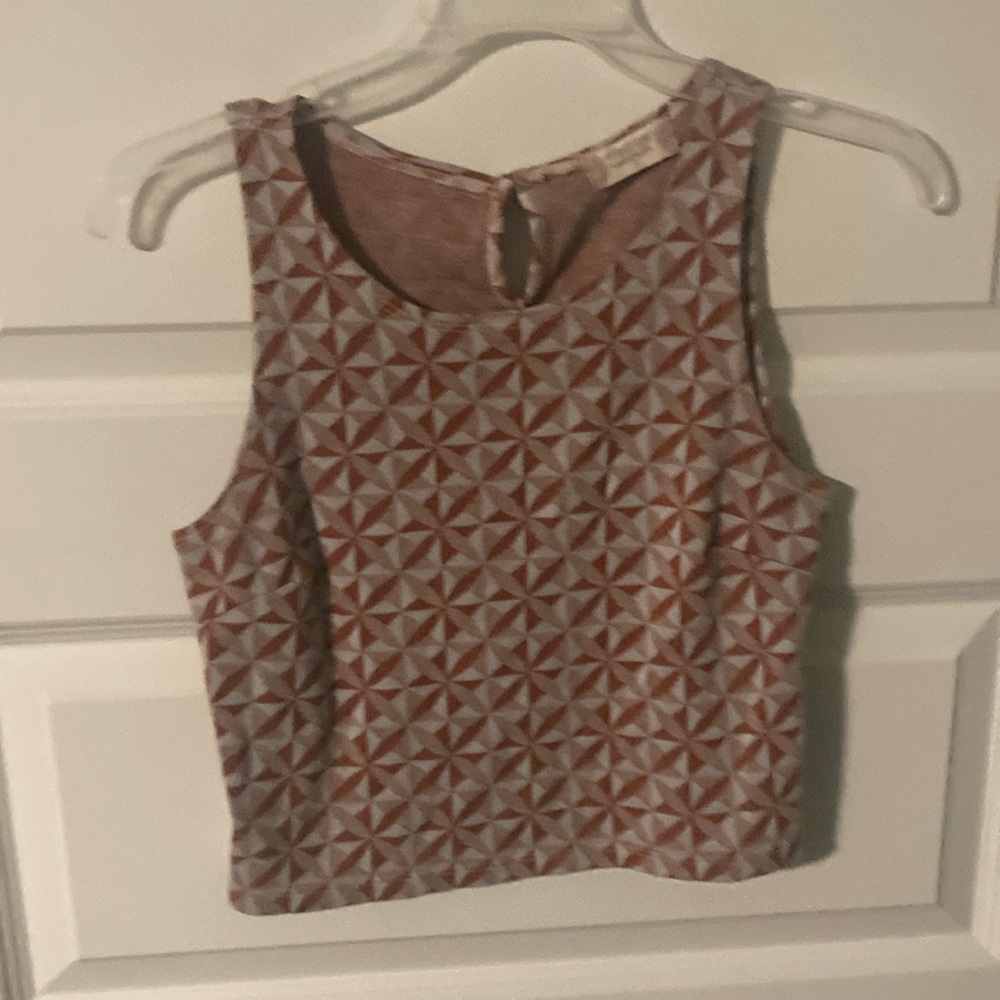 Retro cropped tank top